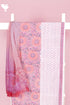 Bizzy Lizzy Dress Material With Chiffon Dupatta In Floral Block Print